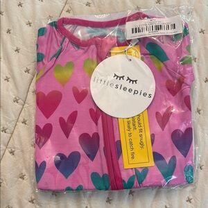 Little Sleepies Multicolor Heart Pajama Set